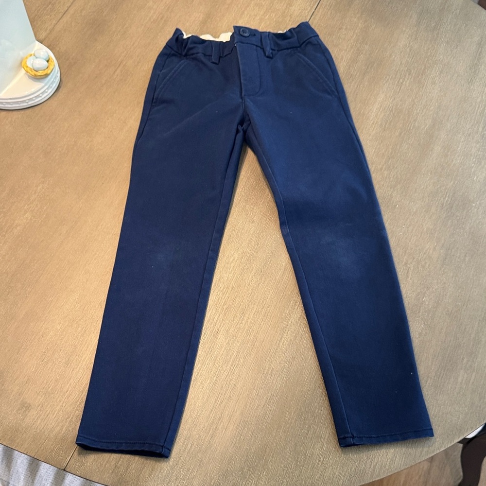 GAP Kids Cream and Navy Pants